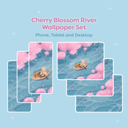 Cherry Blossom River Wallpapers