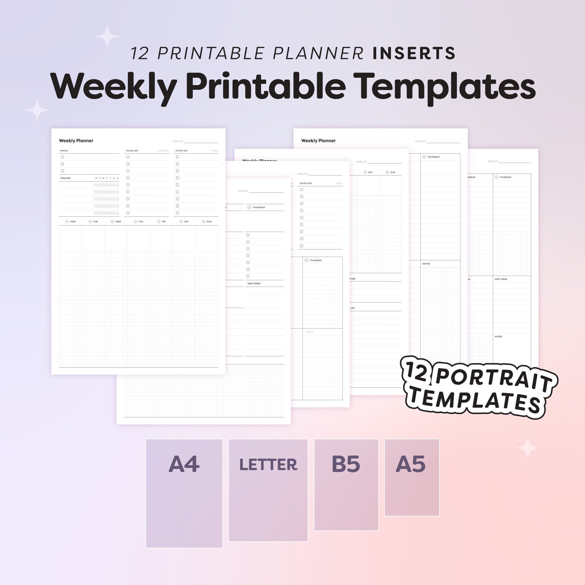 Weekly Printable Templates