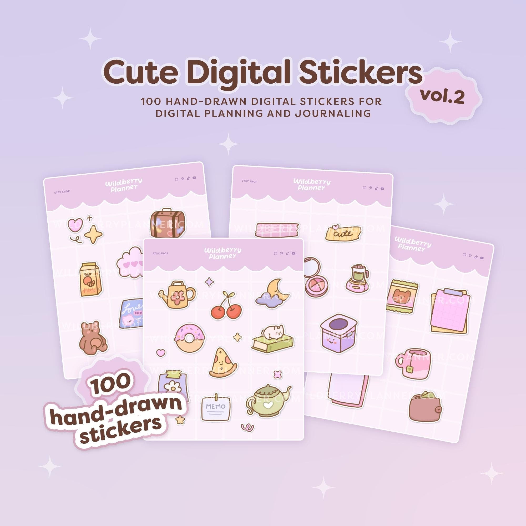 Cute Digital Stickers Vol.2