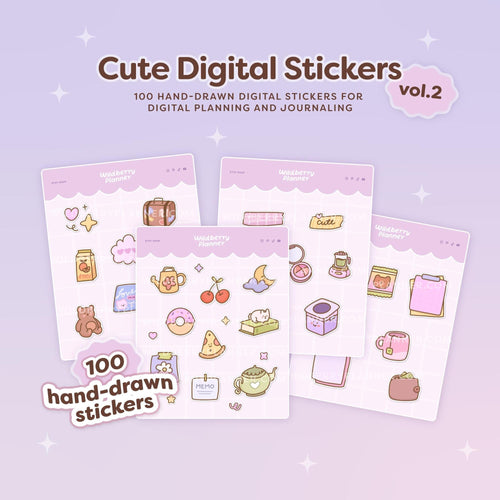 Cute Digital Stickers Vol.2