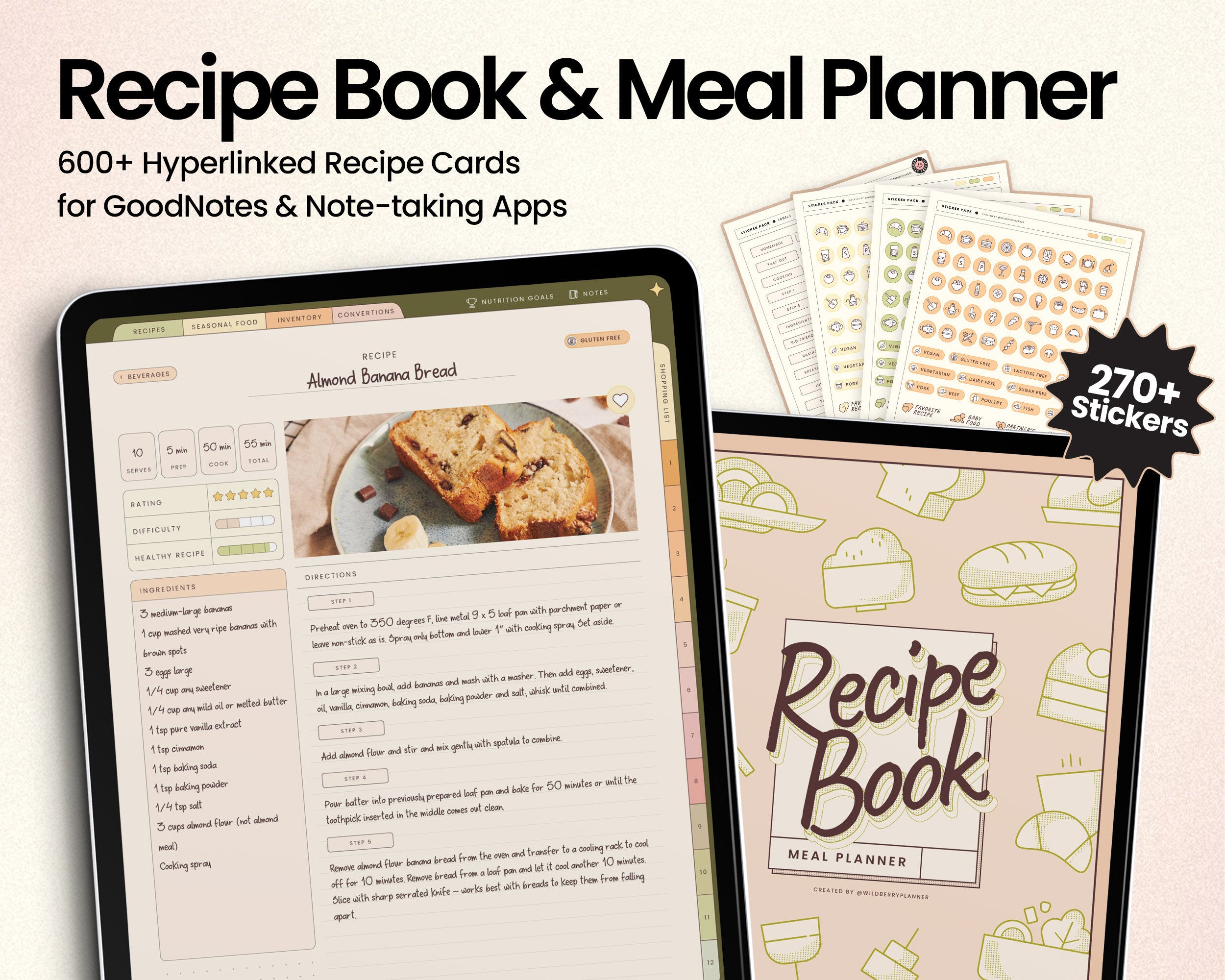 Digital Recipe Book and Meal Planner