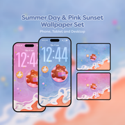 Summer Day & Pink Sunset Wallpapers
