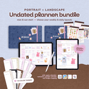 Undated Life Planner Bundle
