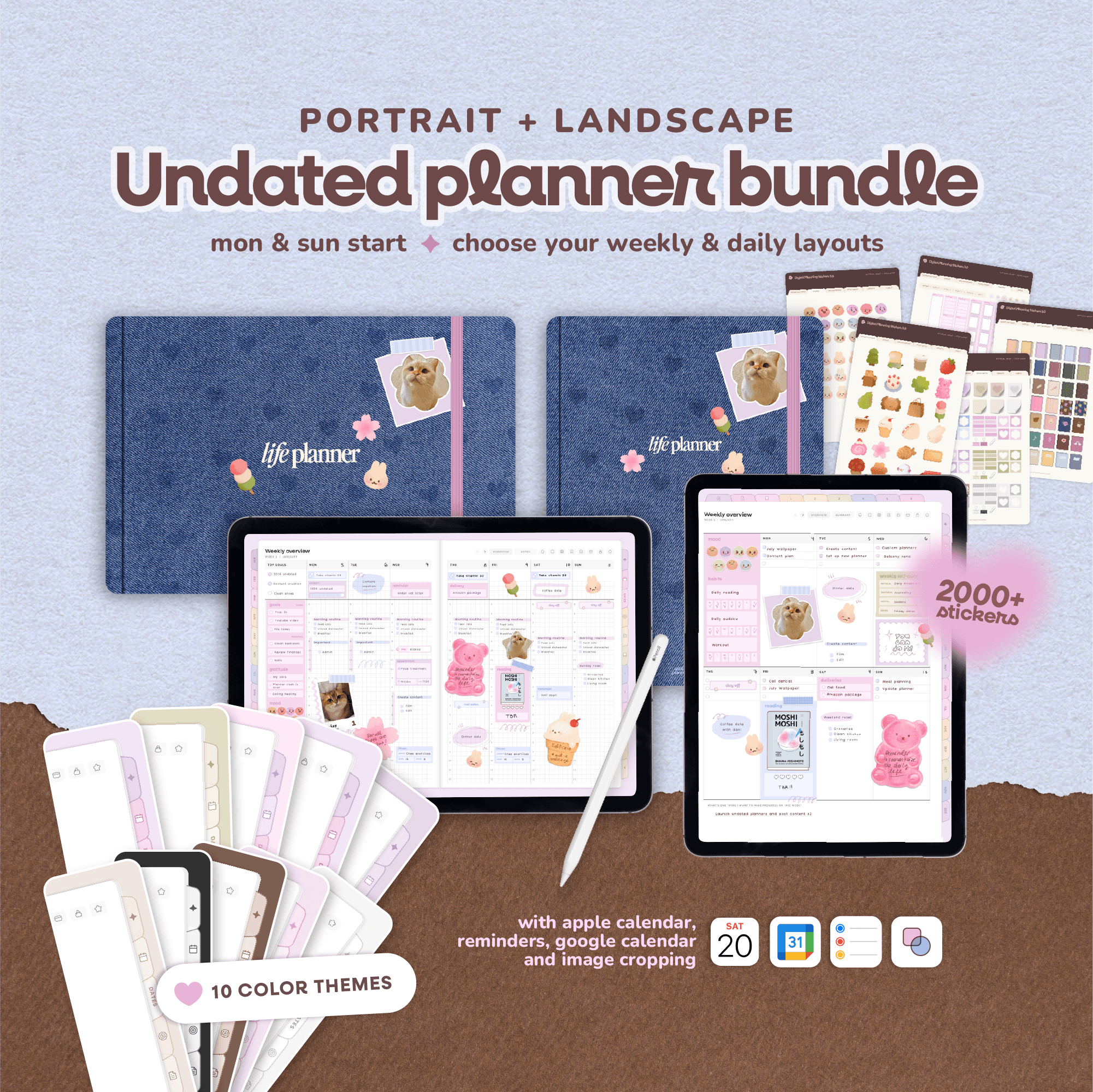 Undated Life Planner Bundle