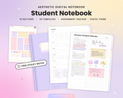 Student Digital Notebook - Pastel