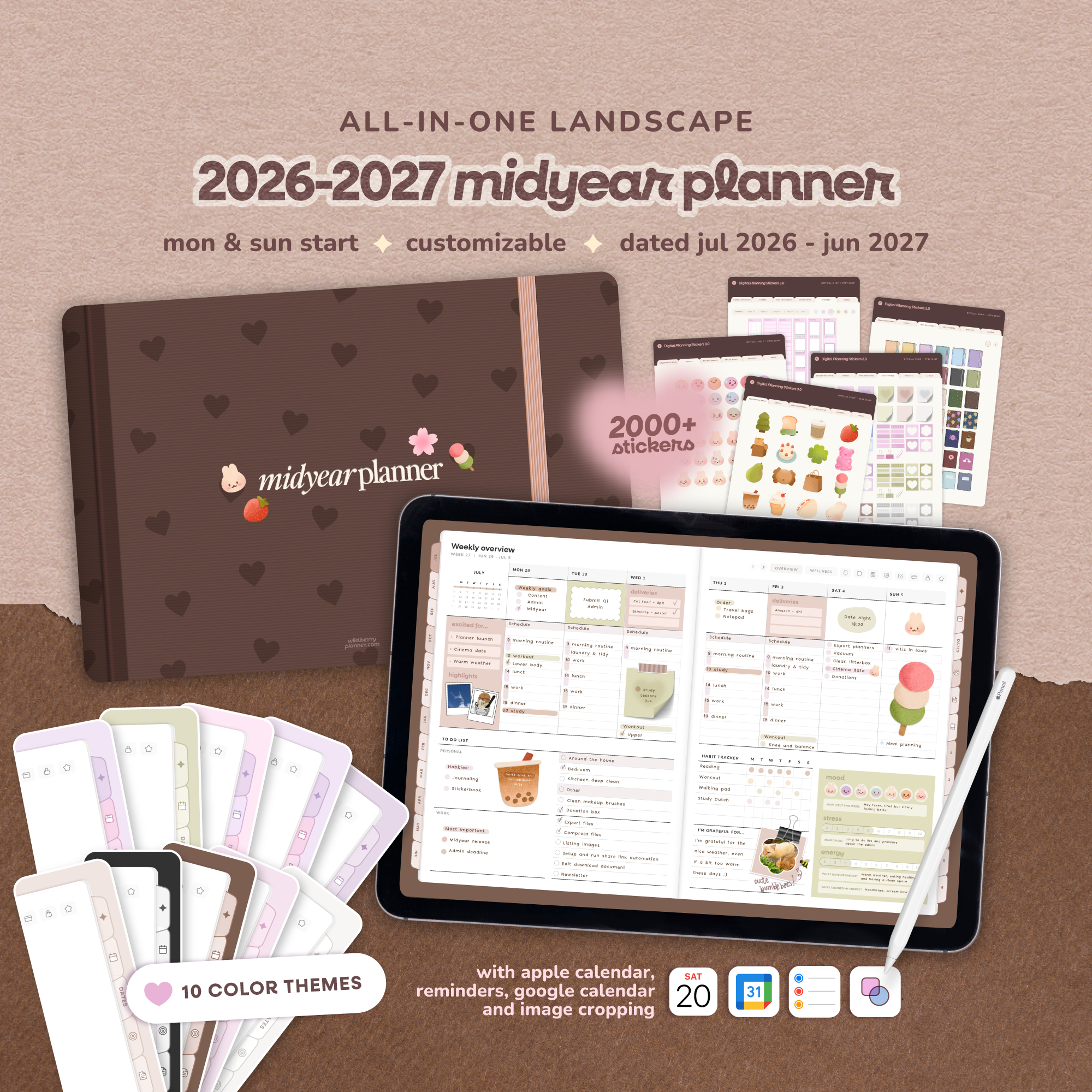 2026-2027 Midyear Planner Landscape